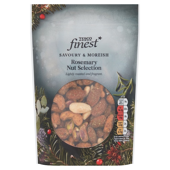 Tesco Finest Rosemary Nut Selection 225G Tesco Groceries