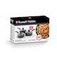 image 1 of Russell Hobbs Ceramic Saucepan Set 3pc
