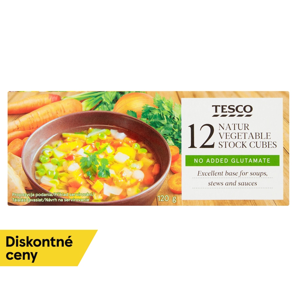 Tesco Zeleninový bujón kocky 12 x 10 g