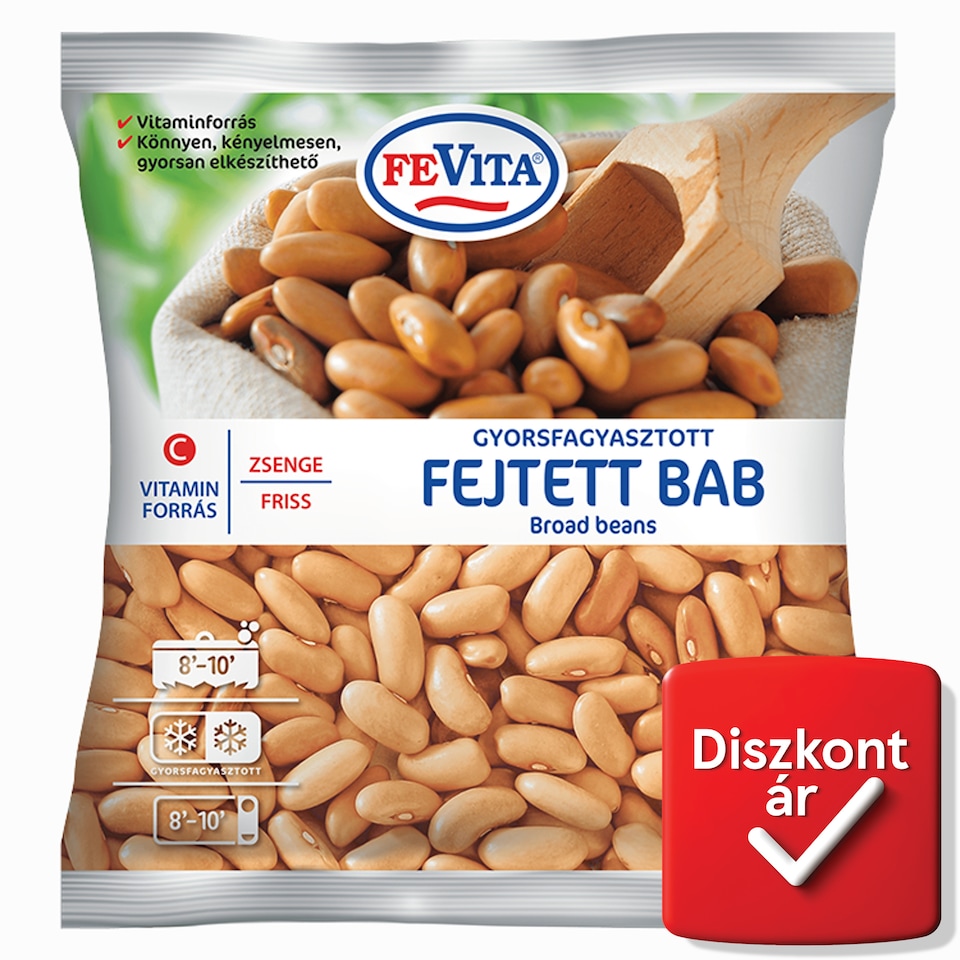 FeVita gyorsfagyasztott zsenge friss fejtett bab 450 g
