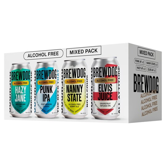 Brewdog Alcohol Free Beer Mixed Pack 8X330ml Tesco Groceries