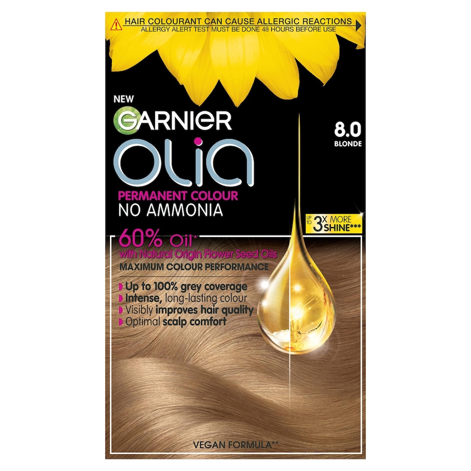 image 1 of Garnier Olia 8.0 Blonde Permanent Hair Dye