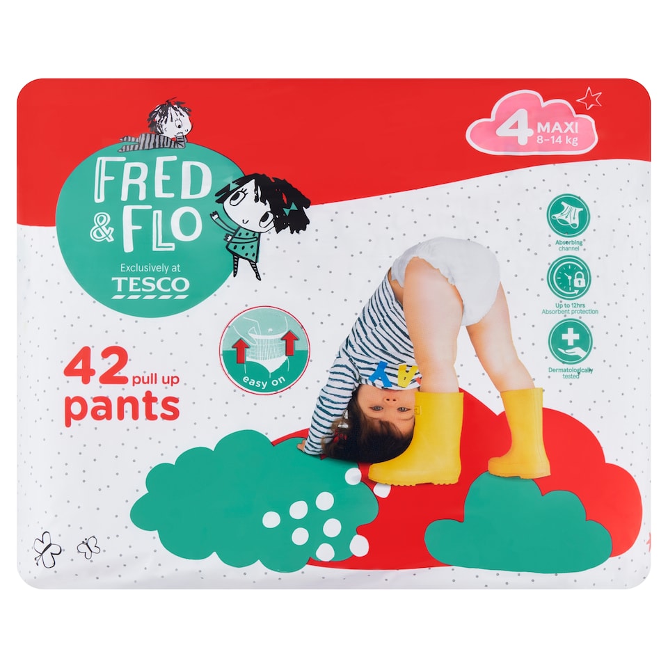 image 1 of Fred & Flo Pants Maxi 4 8-14 kg 42 pcs