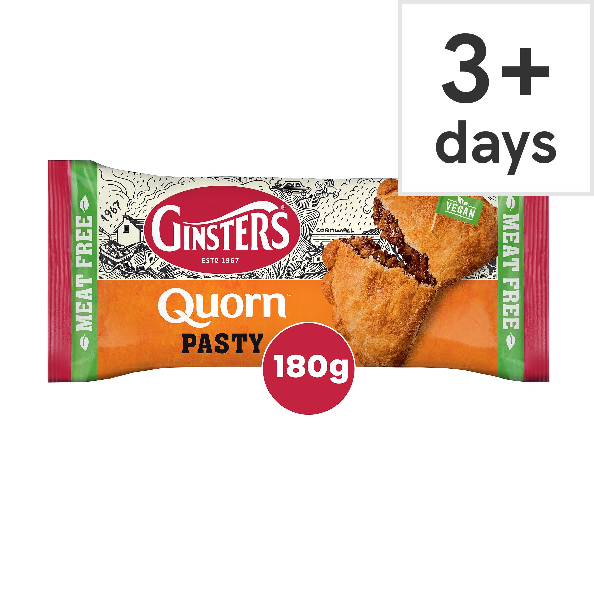 Ginsters Vegan Quorn Pasty 180G