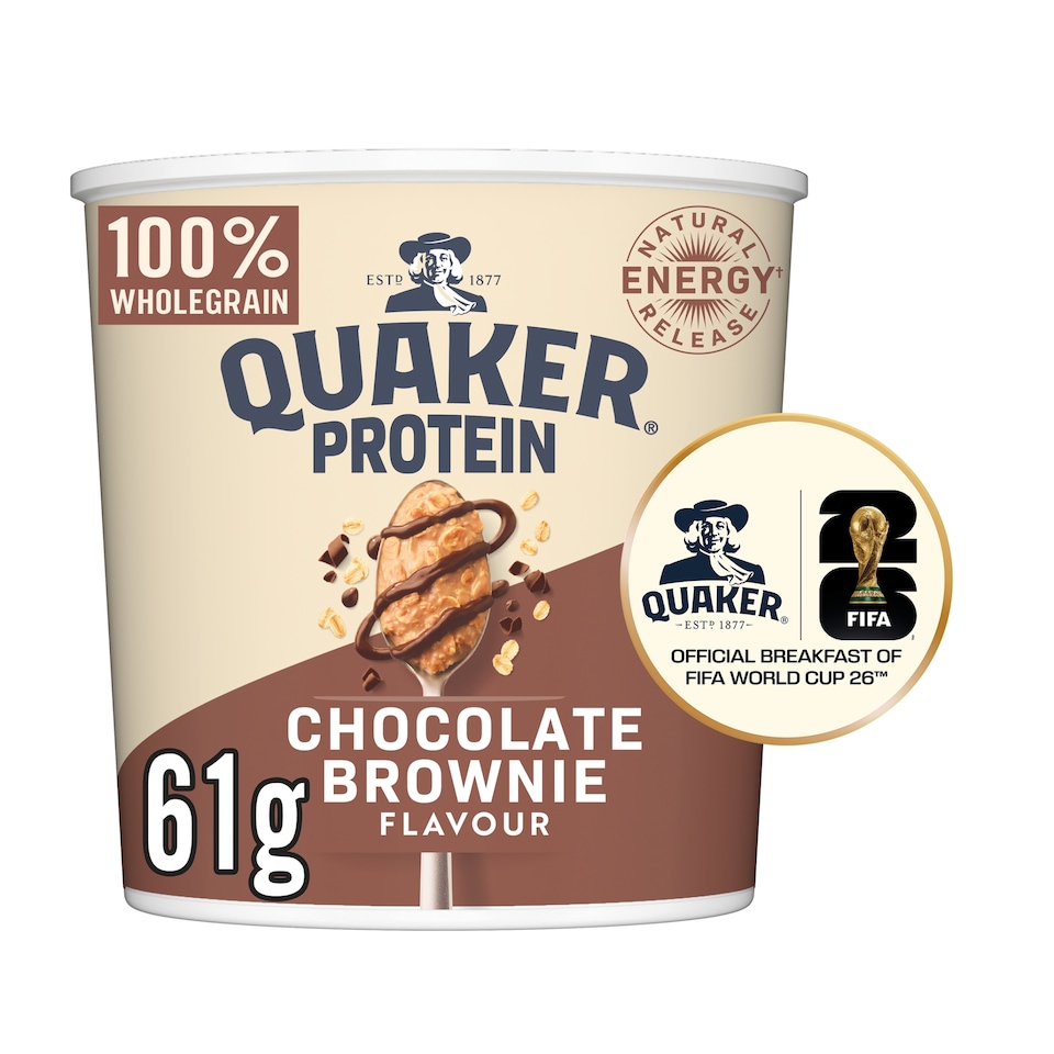 Quaker Oats High Protein Chocolate Brownie Porridge Pot 61g