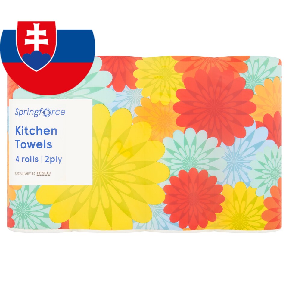 Springforce Kitchen Towels 2 Ply 4 Rolls