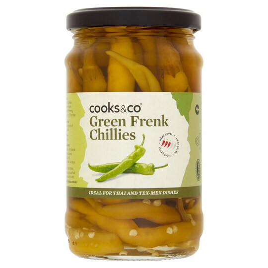 Cooks & Co Green Chillies 300G Tesco Groceries