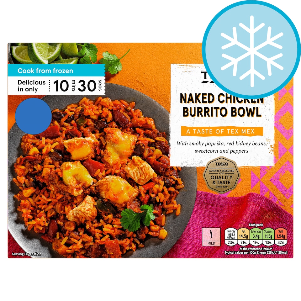Tesco Naked Burrito Chicken Bowl 400g