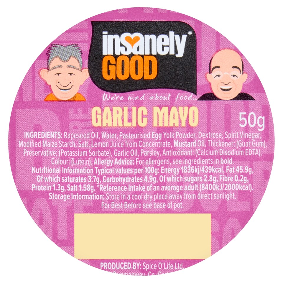 Insanely Good Garlic Mayo Dip Pot 50g 