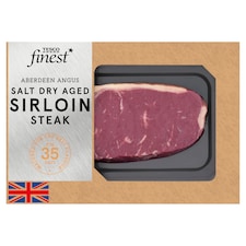 Tesco Finest AA Salt Dry Aged Beef Sirloin Steak 350g