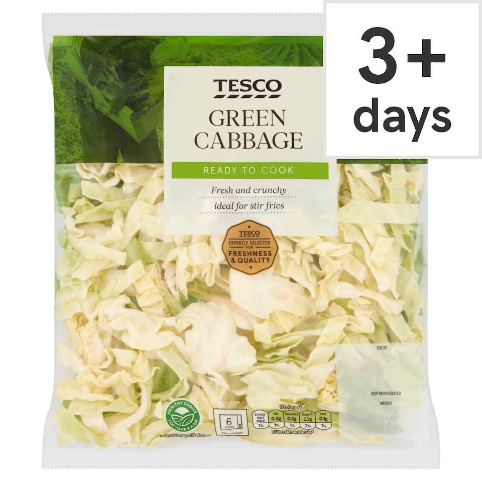 image 1 of Tesco Cabbage Bag 300G
