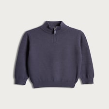 F&F x Samantha Faiers Knitted Half Zip Jumper in Navy