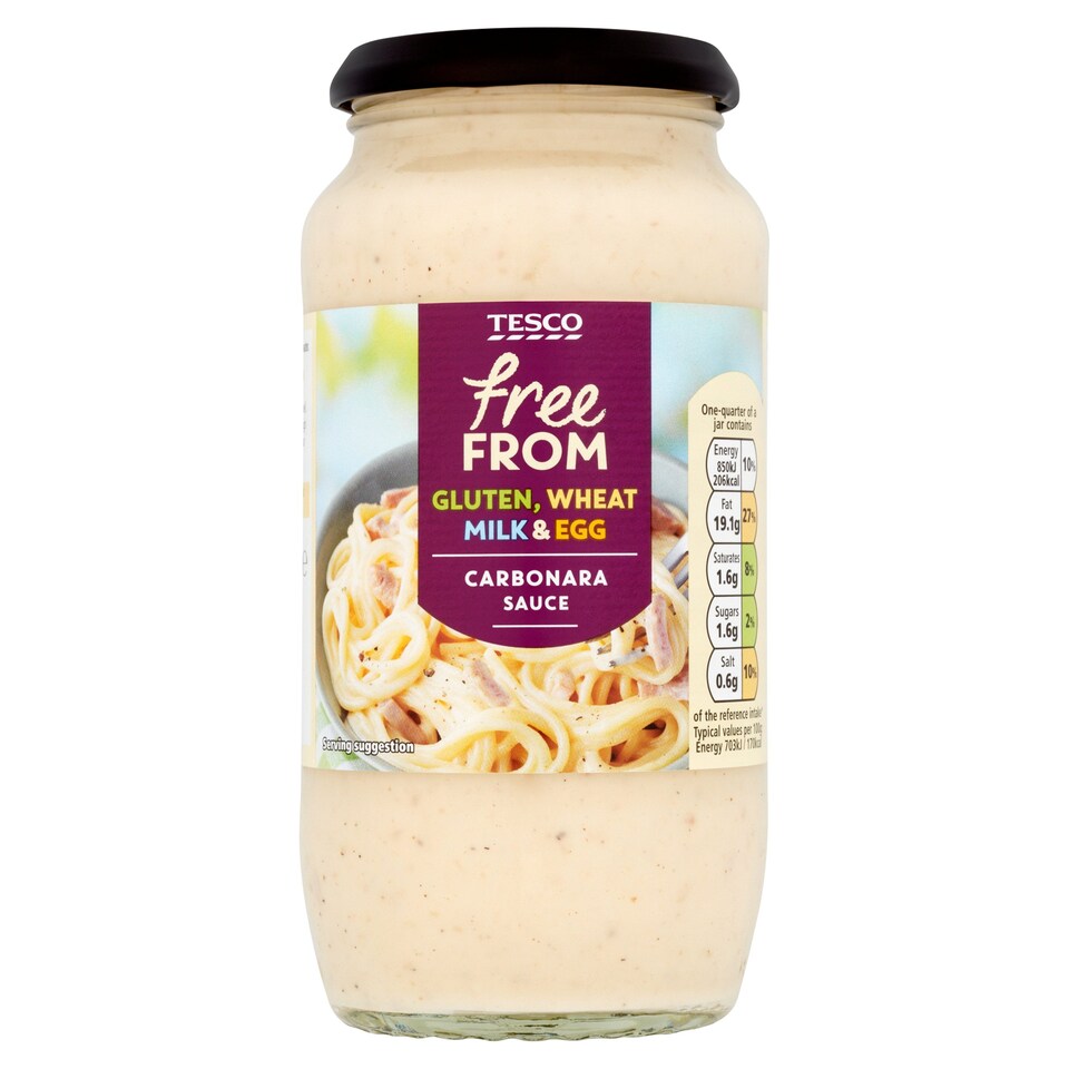 Tesco Free From Carbonara Sauce 480G