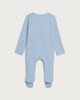 image 2 of F&F Baby Pure Cotton Ribbed I Love My Mummy Long Sleeved Sleepsuit in Blue
