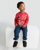 image 1 of Disney Cars Pure Cotton Lightning McQueen Long Sleeved Top in Red