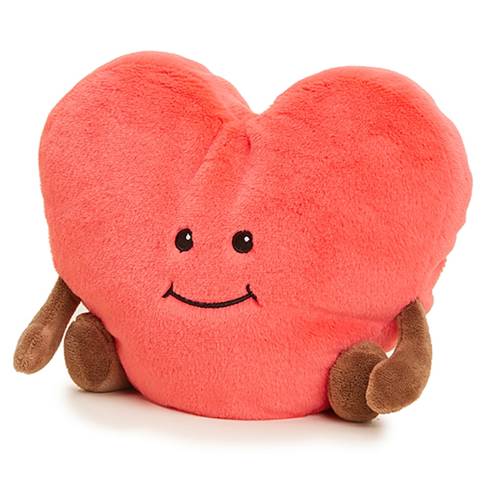 Warmies Valentines Love Heart Cute Face Plush