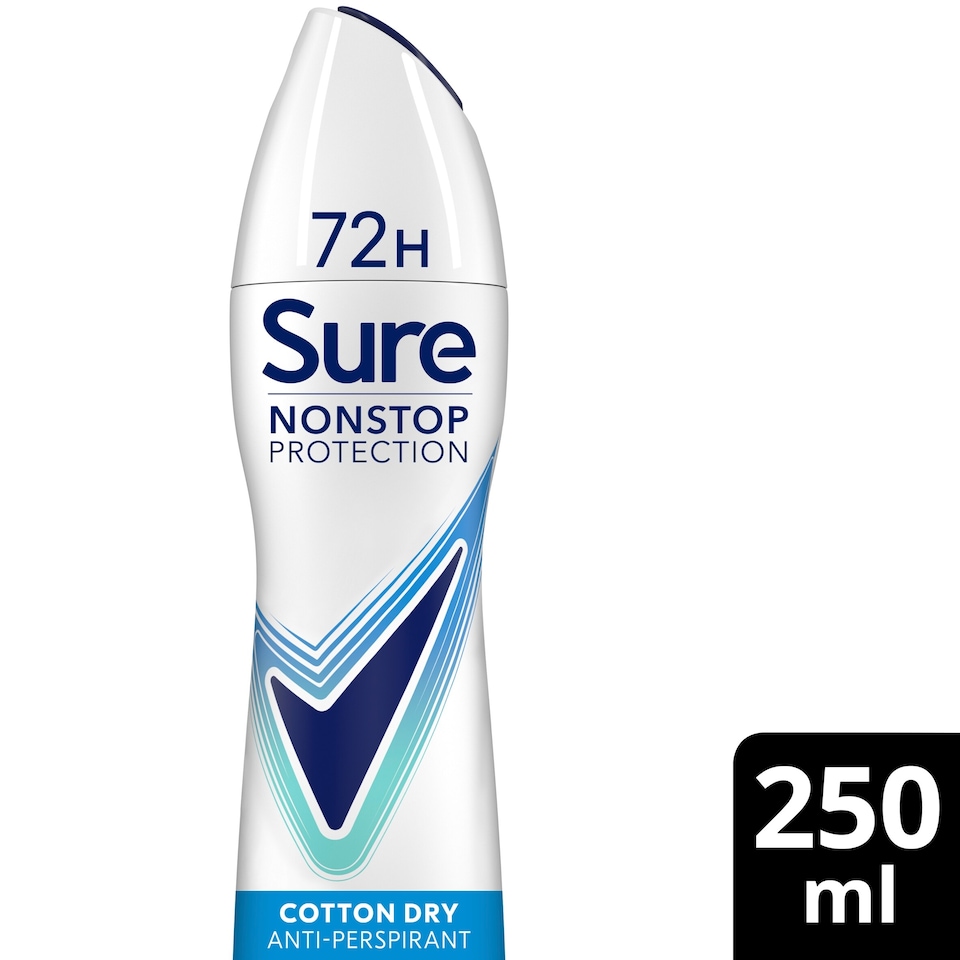 image 1 of Sure Women Cotton Dry 72h Nonstop Protection Antiperspirant Deodorant 250ml