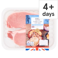 Tesco British Pork Loin Steaks 250G