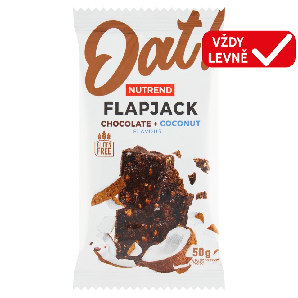 image 1 of Nutrend Flapjack Chocolate + Coconut Flavour 50g