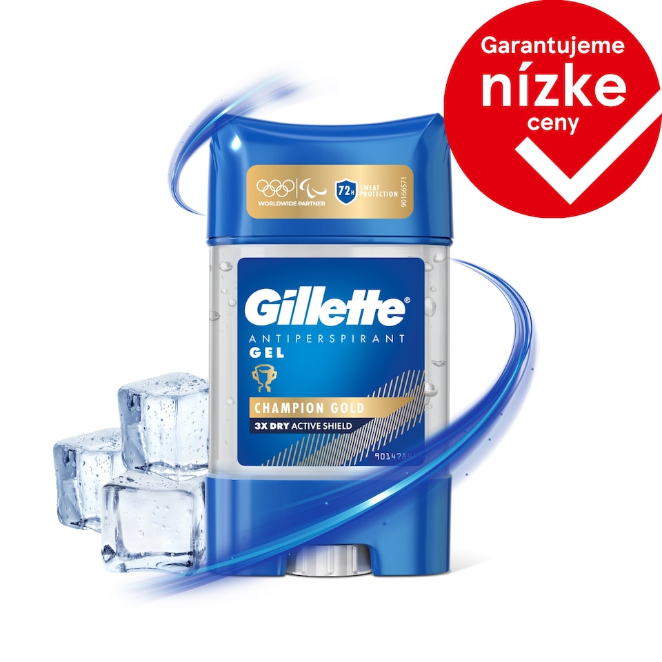 obrázok 1 z Gillette Champion Gold Priezračný Gélový Antiperspirant a Dezodorant pre Mužov 70 ml