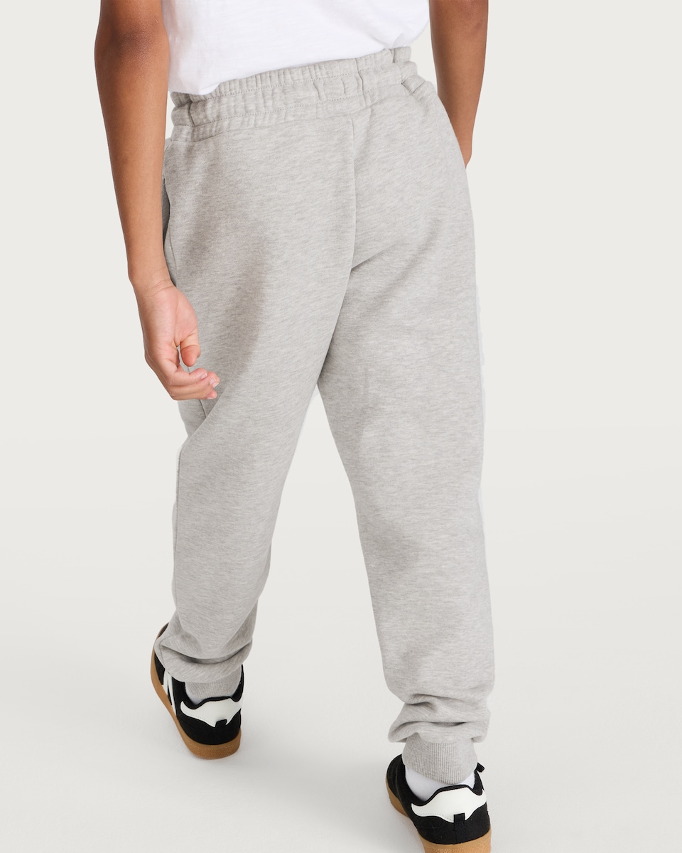 image 1 of F&F Boys 3-Pack Cotton Rich Drawstring Cuffed Joggers in Black