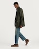 image 1 of F&F Corduroy Collar Shower Resistant Barn Jacket in Khaki