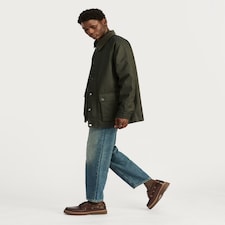 F&F Corduroy Collar Shower Resistant Barn Jacket in Khaki
