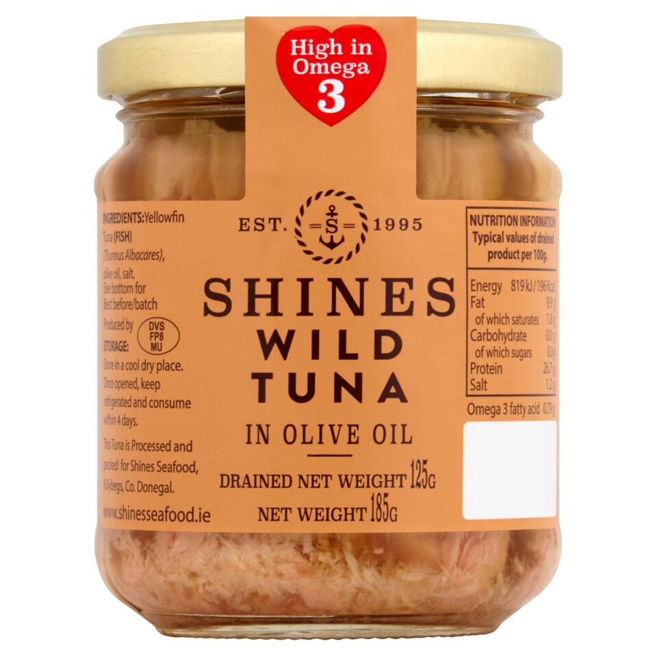 Shines Yellow Fin Tuna In Olive Oil 185G
