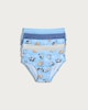 image 1 of  Bluey 5-Pack Pure Cotton Briefs in Blue Multi