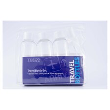 Tesco Travel Bottle Set