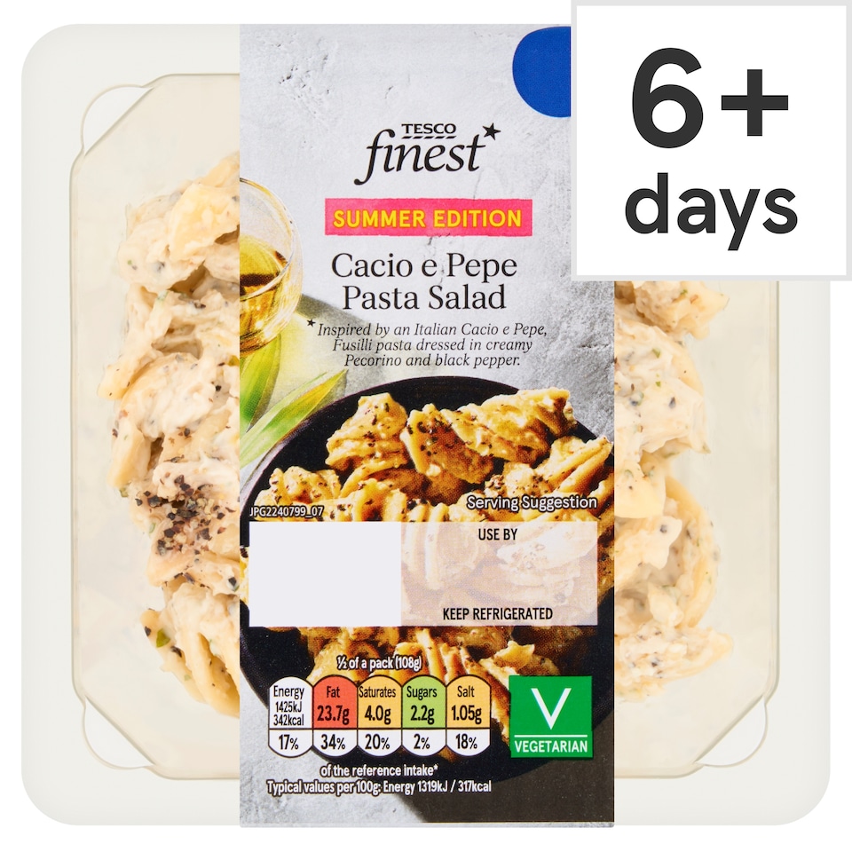 Tesco Finest Cacio e Pepe Pasta Salad 215g