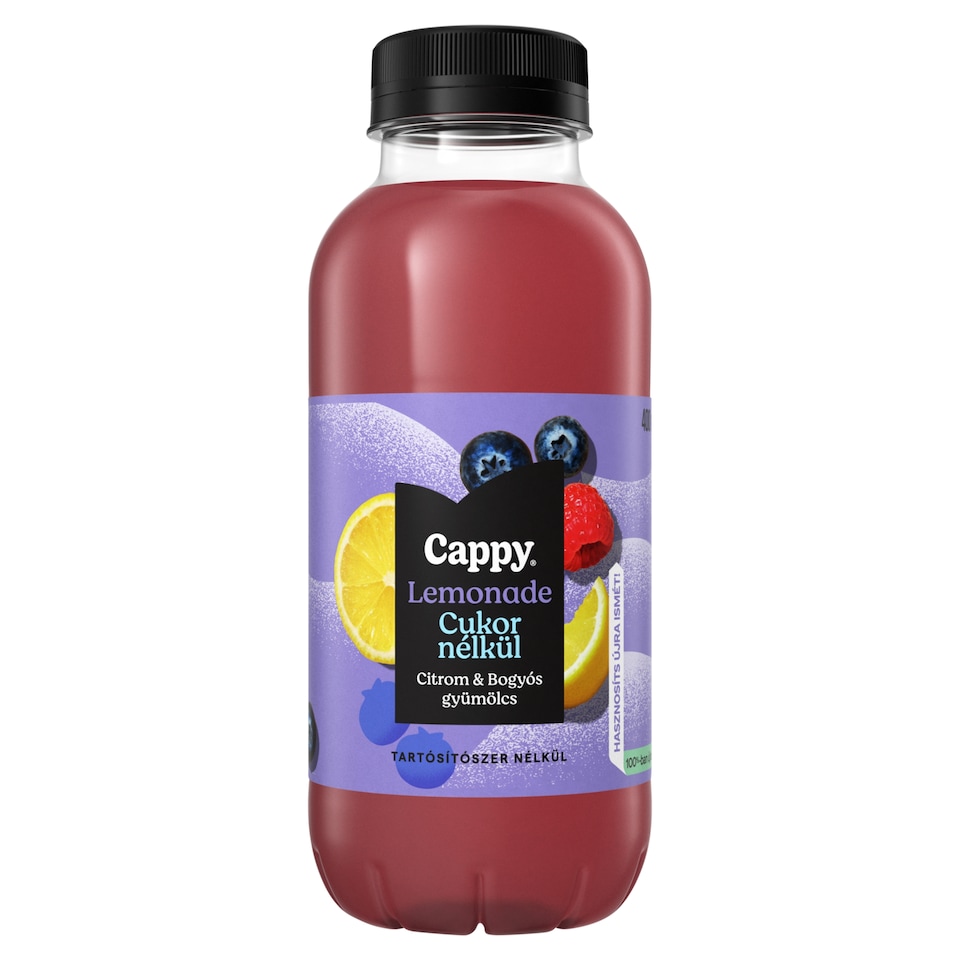 Cappy Lemonade Non-Carbonated Berry & Lemon Flavoured Soft Drink with Sweeteners 400 ml