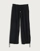 image 4 of F&F Textured Balloon Trousers in Black