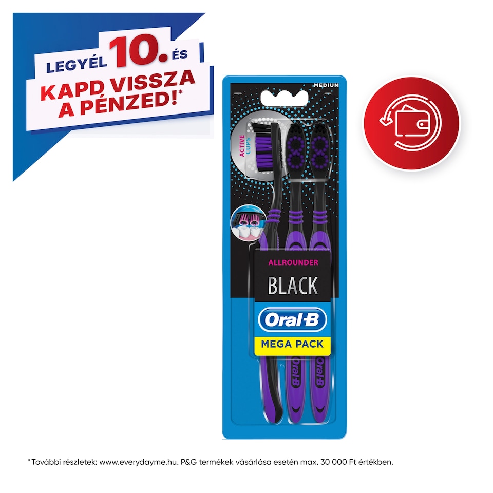Oral-B Allrounder Black Manuális Fogkefe 3