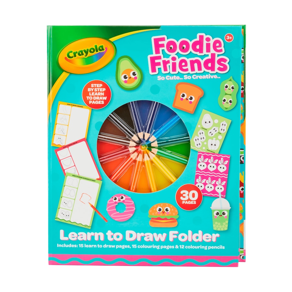 image 1 of Crayola Foodie Friends Activity Pack 30 Pages