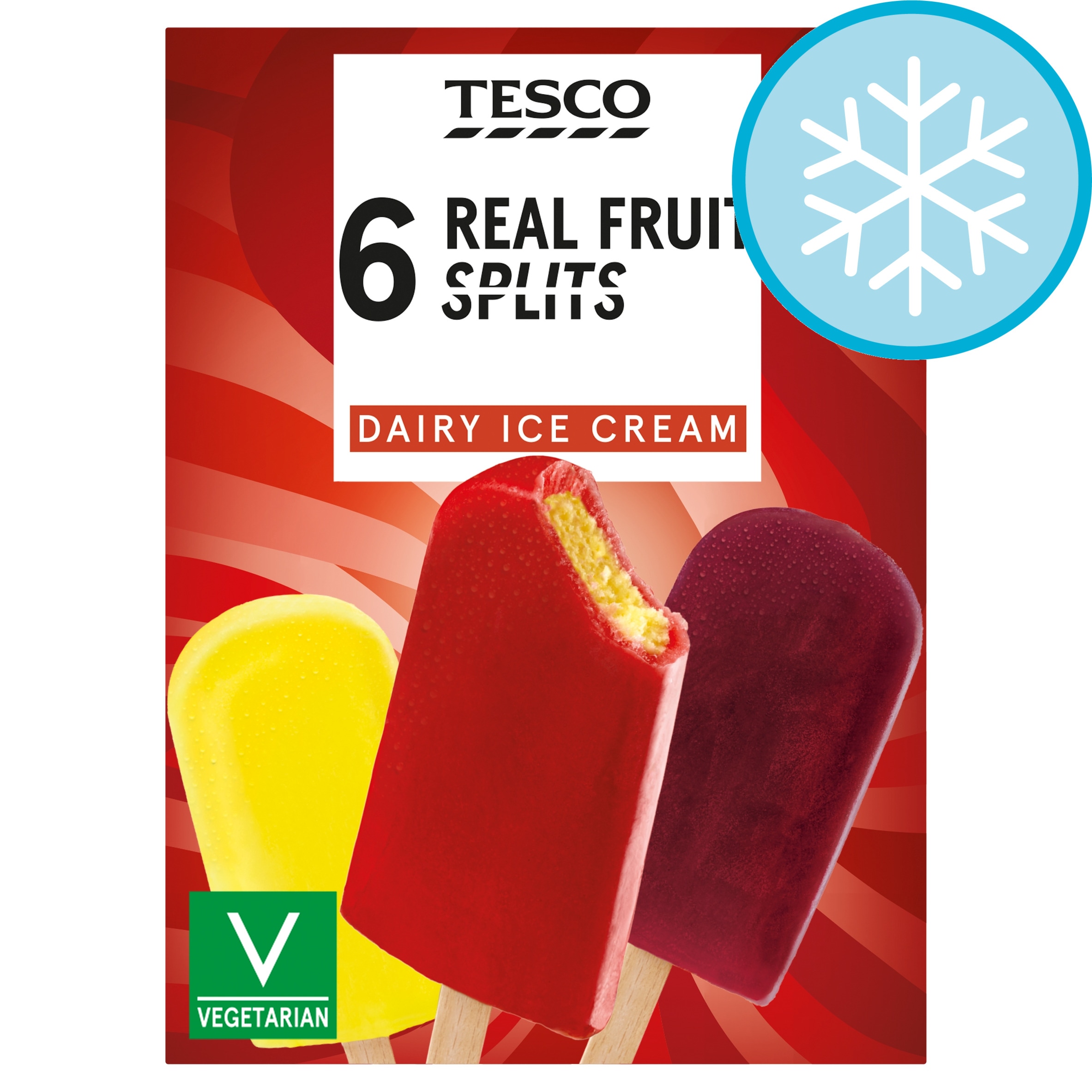 Tesco Real Fruit Splits 6 X 73Ml