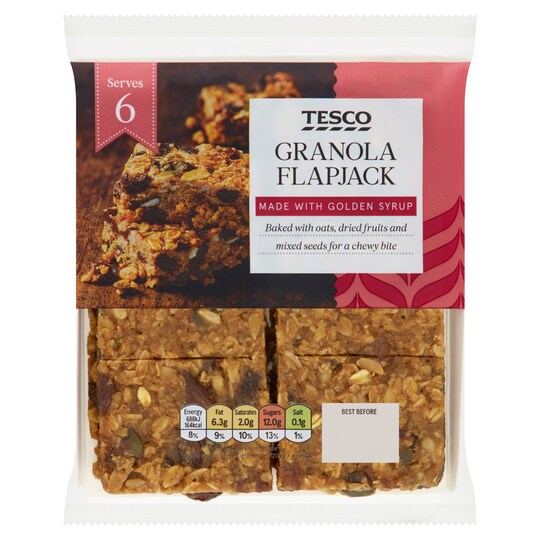 Tesco Flapjack 240G Tesco Groceries