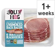 Jolly Hog Unsmoked Bacon 200G