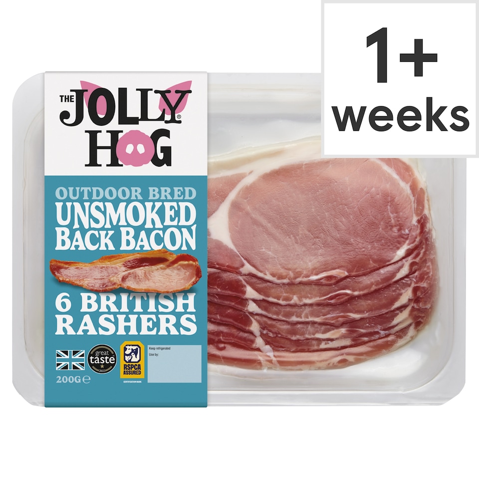 Jolly Hog Unsmoked Bacon 200G