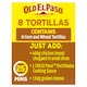 image 2 of Old El Paso Soft Corn Tortillas Wraps X8 335G