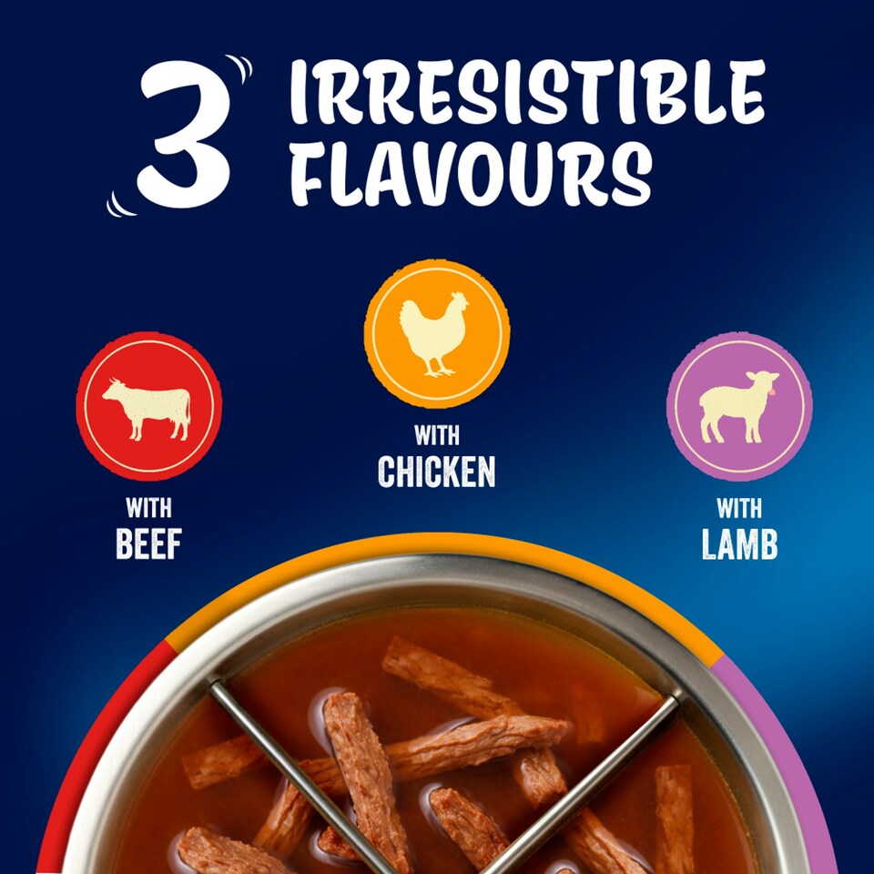 image 1 of Felix Soup Tender Strips Meat Selection Cat Food 6X48g