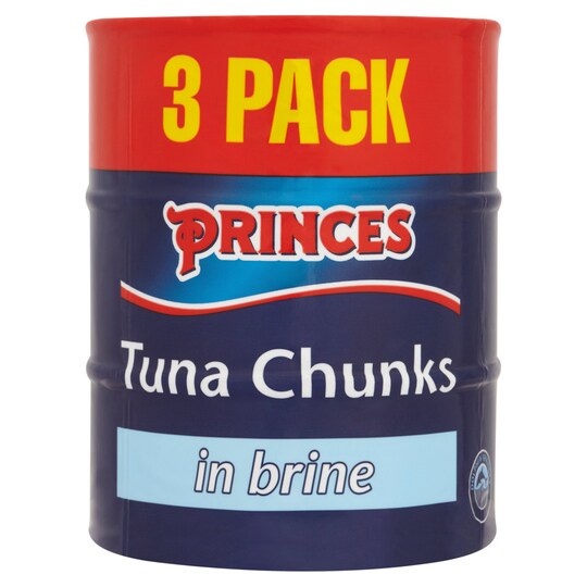 Princes Tuna Chunks In Brine 3X160g Tesco Groceries