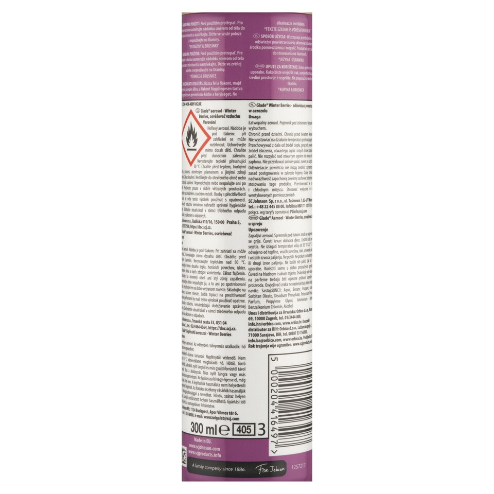 Obrázek 1 pro produkt Glade Winter Berries osvěžovač vzduchu 300ml