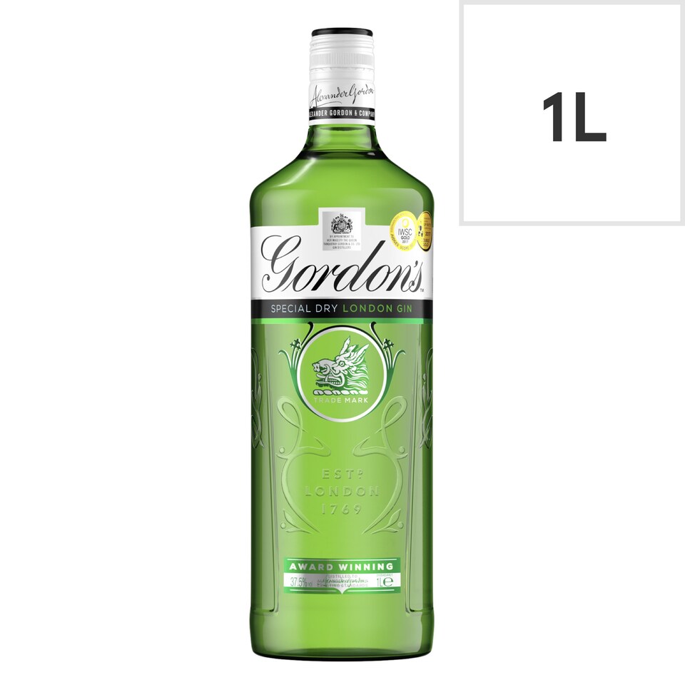 image 1 of Gordon's Special Dry London Gin Bottle 37.5% Vol 1L