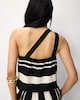 image 3 of F&F Geometric Print Halterneck Co-ord Top in Multi Black