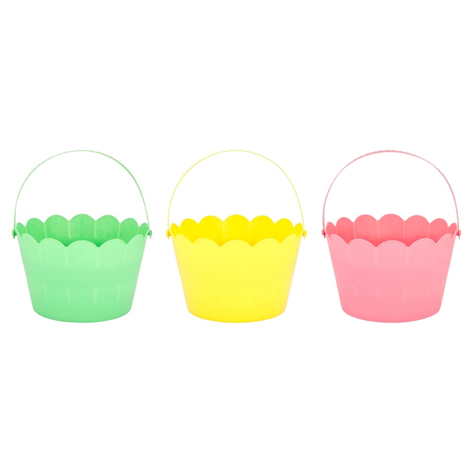 Tesco Easter Plastic Buckets Assortment
