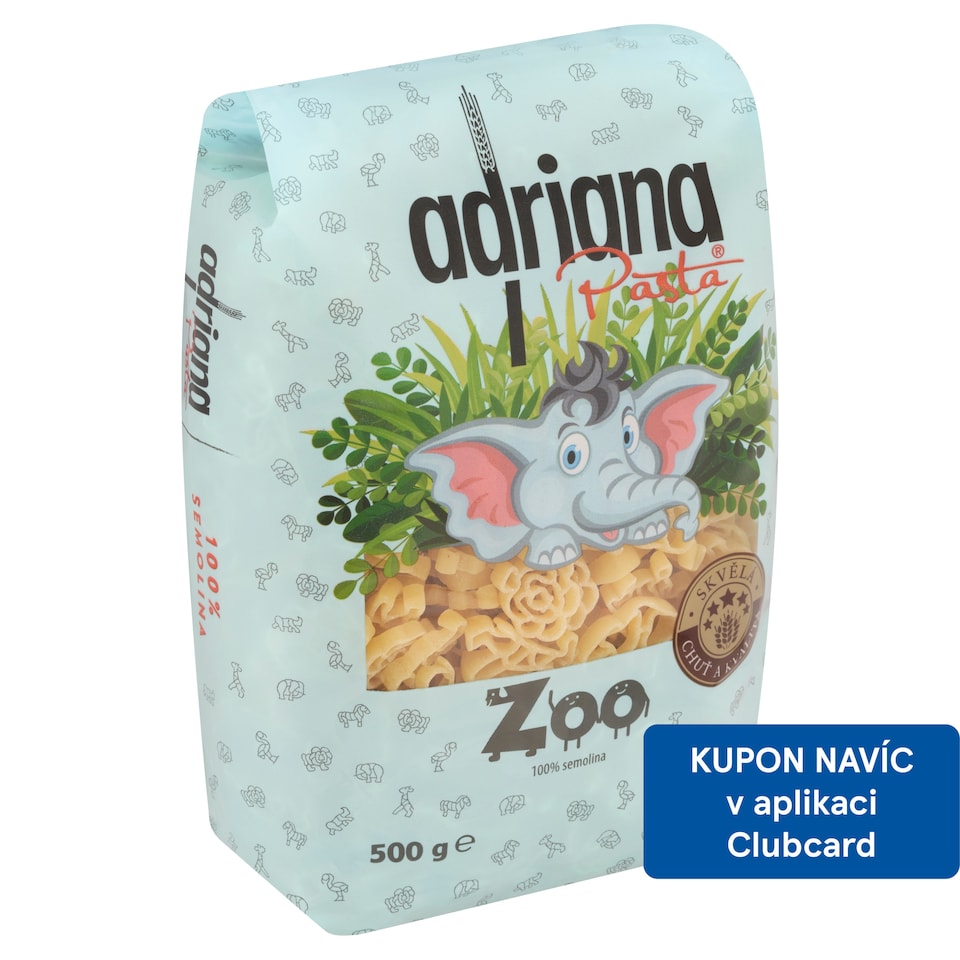 Obrázek 1 pro produkt Adriana Zoo těstoviny semolinové sušené 500g