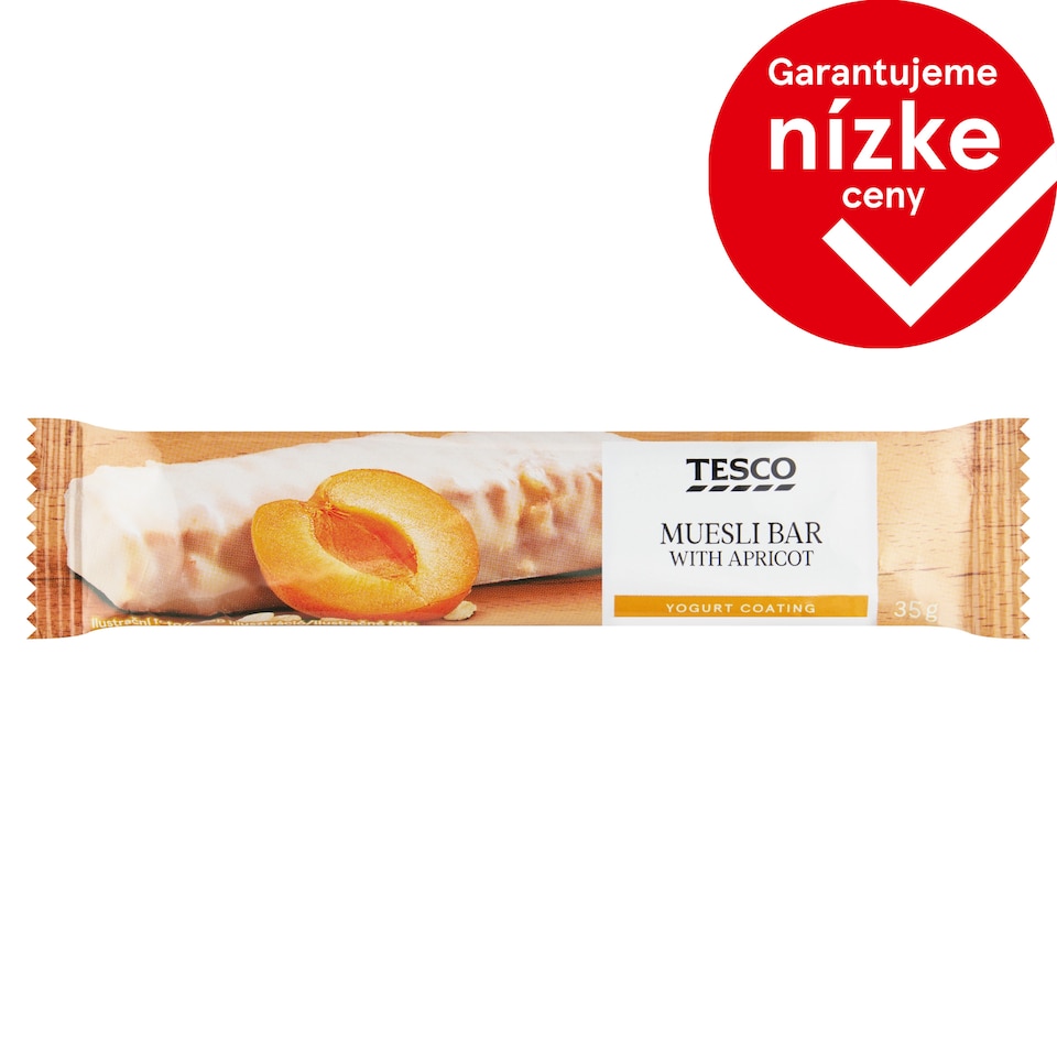 Tesco Muesli Bar with Apricot 35 g