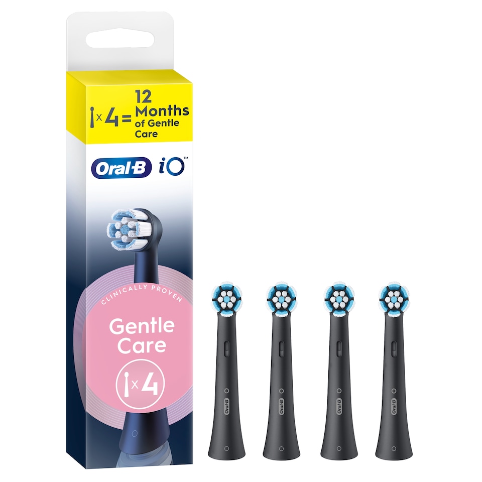 image 1 of Oral-B iO Gentle Clean Black Brush Heads 4 PACK