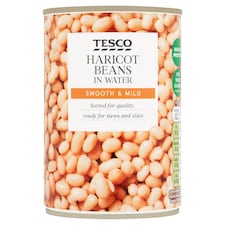 Tesco Haricot Beans In Water 400G